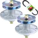 2 Pack 1001046 Spindle Assembly with 92851MA Pulley 37X62MA 1/2x86 Belt Replaces Murray 1001046 Spindle, Murray 492574MA Spindle Assembly, 092574, 090905, 094129MA for Murray 40 Inch Decks