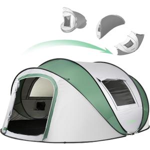 EchoSmile Pop Up Camping Tent For 6 Person Easy Setup Tent, Water Resistant Dome, Portable with Carry Bag