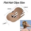 4 PCS Flat Hair Clips for Women French Hair Claw Clips Large Duckbill Hair Clips for Women Thick Thin Hair