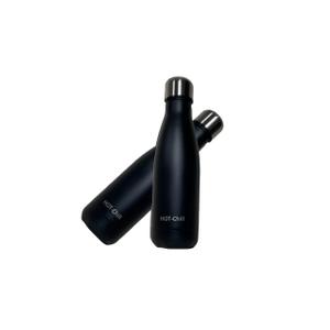 Stainless Steel Vacuum Insulated Double Wall Water Bottle Leak Proof No Sweating BPA Free Reusable Coffee Bottle for Home Office or Travel (Black Rose, 16 OZ)