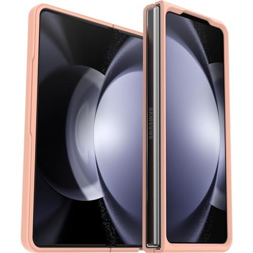 OtterBox Galaxy Z Fold5 Thin Flex Case - Sweet Peach (Clear), Ultra-Slim, Hard case with Soft Edges, 5G and Wireless Charging Compatible