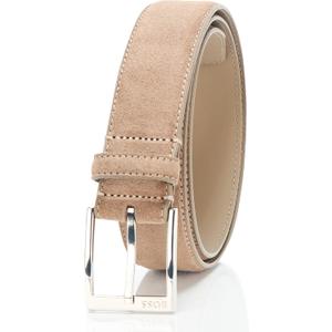 BOSS mens Elloy Suede Leather Belt (40, Dunes)
