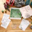 Thyle 24 Sets Employee Christmas Hanging Ornament Gifts Bulk Coworkers Thank You Appreciation Gift with Cards 4 Styles Inspirational Xmas Bulb Acrylic Ornaments for Nurse Staff Teachers Team Group