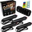 Digital Energy Handheld Game System - Console Displays First Buzz-in - Great for Jeopardy, Family Feud, Trivia and Buzzer Games - Console with 4 Joystick Buzzers