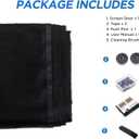 HBlife Garage Screen Doors for 1 Car Garage,10x9FT Fiberglass Magnetic Garage Door Screen, Hands Free Retractable Garage Net Screen Door Mesh with 6 Roll Up Starps and 30 Magnets for Patio, Gym, Porch