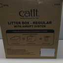 Catit Airsift Litter Pan Large – Covered Cat Litter Box with Dual-Action Odor Control Leak Preventing Design – Includes Filter Pad, Easy to Clean, Reduces Litter Tracking - 22.4” L x 18.3” H x 15.3” W, Missing Lid