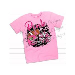 PINK OUT FOOTBALL SHIRT FOR WOMENS, SIZE MEDIUM