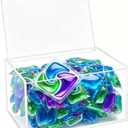 KissYou Acrylic Box with Hinged Lid Jewelry Storage Boxes Clear Display Box Palstic Organizer Contanier Home Decor Accent Decorative Box for Trinket Rings Bracelet