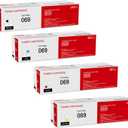 4 Pack 069 BK/C/M/Y Toner Cartridge Compatible 5094C001 5093C001 5091C001 5092C001 Toner Cartridge Replacement for Canon imageCLASS LBP673Cdw LBP674Cx LBP674Cdw MF752Cdw MF753Cdw Printer
