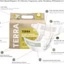 Terra Diapers Size 3: 85% Plant-Based Diapers, Ultra-Soft & Chemical-Free for Sensitive Skin, Superior Absorbency for Day or Nighttime Diapers, Designed for Babies 13-24 Pounds, 20 Count