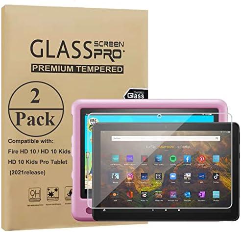 Ytuomzi Screen Protector For 10" Kids/Pro Tablet 2021 & 2023, Tempered Glass Screen Protector for 10-inch Tablet, Anti-Scratch High Definition Anti-Fingerprint, [2 Pack]