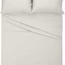 MyGiza Sheets RV King Bed Linen Set, 400 Thread Count, 100% Egyptian Cotton, Deep Pocket, 4 PCs, Ivory (RV King (72 x 80 ))