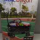 Mac Sports Collapsible Folding Outdoor Utility Wagon, Black