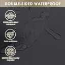 Outdoor Seat Cushion Set 22 x 22 In, Water-Resistant & Fade-Resistan, Patio Furniture Cushions with Removable Cover Deep Seat & Back Cushion with Handle and Adjustable Straps for Chair Sofa,4PC