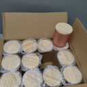 SHOWIN Thick Candle Jars for Making Candles 12 Pcs, 7 OZ Empty Jars with Wood Lids for Candle Making, Sample Container, Frosted Pink