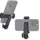 Zeadio Smartphone Tripod Mount Adapter, Cell Phone Tripod Holder Selfie Stick Monopod Adjustable Clamp