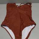 SUUKSESS Womens Tummy Control One Piece Swimsuit Sexy Crisscross Back Bathing Suit, L