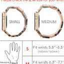 Heesch Stretchy Resin Watch Band Compatible with Apple Watch for Women, Tortoise Watch Strap Bracelet Wristband for iwatch Series Ultra/10/9/8/7/SE/6/5, 38/40/41/42mm, 44/45/46/49mm, Rectangle