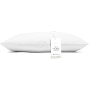 BOLL & BRANCH Down Alternative Pillow - Medium, Standard - Cooling Shell - Hypoallergenic Primaloft Luxury Down Alternative Fill - Superior Support