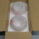 KoKo&Yukina 6 Inch 2 Pack Milk White Glass Globes Shade Frosted Replacement Glass Shades - 2.67" Fitter Opening - Lighting Fixture Replacement