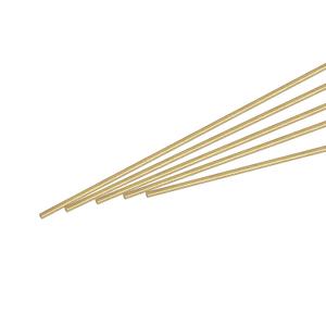 MECCANIXITY Brass Rod,Brass Solid Round Rod 0.8mm/0.03inch Diameter 250mm Length Lathe Bar Stock for RC Model DIY Craft Pack of 20