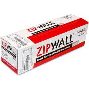 ZipWall PY50 Dust Barrier Plastic Sheeting, White 10ft x 50ft, 3 mil