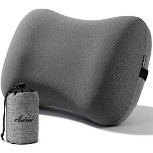 Inflatable Neck Pillow for Beach Travel Camping Picnic Small Ultralight Cruise Ship Essentials Summer Vacation Must Have Travel Accessories Trip Necessities Stuff Thing Need Gear Gift Supplies Gadget (15 x 11 inch, 1Pcs Gray)