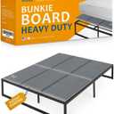 Heavy Duty 10mm Bunkie Board Queen Size (60x80'') Patent Pending Low Profile Bed Board Design - Breathable, Noise Minimizing, Moisture Resistant Bunkieboards, Low Profile Bed Support (Queen (60x80''))
