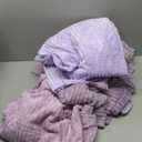 Buryeah 12 Pcs Flannel Fleece Sleepover Blanket Bulk for Girl Galentines Party 40x60 Inch Oeko-tex Standard Soft Throw Blanket Mattress Pajamas Spa Slumber Wedding (Lavender Purple Gradient Set)