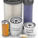 6Pcs Maintenance Filter Kit Fit for John Deere 1023E 1025R 2025R, Replace TA25769, TA15270, LVU34503, LVU34504, AM116304, LVA16054, M806418, MIU804763