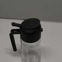 TrendPlain 16oz/470ml Glass Olive Oil Sprayer for Cooking  2 in 1 Olive Oil Dispenser Bottle for Kitchen Gadgets and Air Fryer Accessories, Salad, BBQ - Black