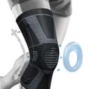 NEENCA Professional Knee Brace for Pain Relief, Medical Knee Compression Sleeve, Knee Support with Horizontal Knit Tech for Meniscus Tear, ACL, Arthritis, Joint Pain, Runner, Workout, XL
