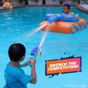 NERF Super Soaker Megaforce Battle Tank Ride-On – Inflatable Pool Float with Pool-Fed Mega Water Blaster, 47 x 32 x 19"
