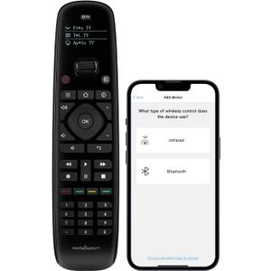 SofaBaton U2 Universal Remote Upgrade Backlit Button,Improved Scroll, All in One Universal Remote Control with App Control, Custom Macros, Compatible with Smart TVs,Sound Bar and DVD