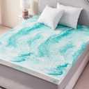 2 inch Memory Foam Mattress Topper Twin Size Bed, Gel Infused Memory Foam Mattress Pad for Back Pain Relief, 38x75 Inches (Twin without Cover)