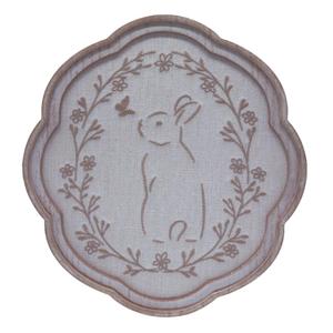 Wall Sign Bunny Embroidery (2 Pack), 12in x 10.88in