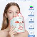 Red Light Therapy for Face, Light Therapy Mask for Firming, Wrinkles & Acne, Wireless Red & 850nm Infrared Light Silicone Mask, 7-Color LED Face Mask Portable for Use at Home & Travel, Green