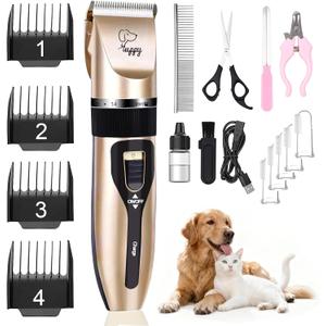 Dog Clippers for Grooming, Low Noise, Electric Quiet, Adjustable Clipper Comb for Dog Grooming Kit, cat Supplies Pet Hair Clippers Grooming kit for Dogs at Home