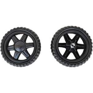 2 Pack Shopping Cart Wheels Replacement 5 inch Dia Rubber Foam Wheel Repair for Grocery Carts Folding Rolling Bag Bowling Ball Laundry Trolley Dolly Garbage Trash Can