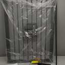 MidWest Homes for Pets 39-Inch High Walk-Thru Pressure Mounted Steel Dog Gate, Expands to 38 Inches Wide, Includes 3-inch Extensions, Textured Graphite