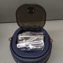 40oz Stainless Steel Vacuum Insulated Food Jar for Adults Wide Mouth Lunch Container with Spoon Fork and Carrying Bag Leak-Proof Soup Thermo Bento Box for Hot Food and Cold Food | Office, Travel Blue