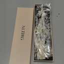 SWEETV Handmade Bridal Headband Silver Wedding Hair Accessories for Brides Hair Pieces Floral Wedding Headpieces for Flower Girl Bridesmaid