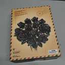 Black Rose Building Blocks Set for Kids, 634PCS Flower Bouquet Brick Toy, Romantic Gift for Girls, Women, Valentine's Day, Birthday, Mother's Day, Halloween, DIY Artificial Plant for Home Gothic Decor