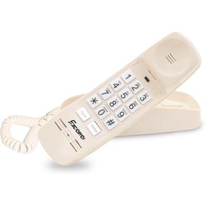 Retro Corded Landline Phone, Vintage Wall Mount & Desk Telephone - No Power Required, Emergency Use, Big Button for Seniors/Elderly with Loud Ringer & Flashing Light, Clear Sound (Beige)