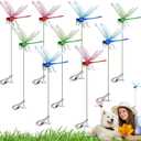 4 x 9 PCS Dragon Fly Clips for Bugs Repellent, Dragonfly Clip Bug Repellent, Dragonfly Clips to Keep Bugs Away for Garden Stakes Decor Yard Ornaments for Hat & Horse, Fly Scare Devices for Indoor Outdoor