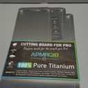 Titanium Cutting Boards for Kitchen,100% Pure Titanium Cutting Board Set of 3, Double Sided Non Toxic Cutting Board, Hygiene Durable Dishwash