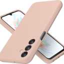 Galaxy A25 5G Case 6.5 inch, Soft Liquid Silicone Protective and Anti-Scratch Microfiber Lining Shockproof Compatible with A25 5G Cover (Pink Sand)