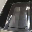 IRIS USA Cat Litter Box XX-Large Open Top with High Sided Walls Tall Scatter Shield Scoop Included Easy Clean Plastic Pan for Big Cats Kittens Multi-Cat Households 30"L x 20"W x 14"H Black