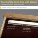 Armacost Lighting LED Tape Light Mounting Channel, Deep Surface Mount, Silver 5-Pack 960054N