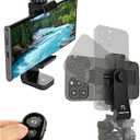 KobraTech iPhone Tripod Mount Adapter - Fits Any Smartphone - Includes Bluetooth Remote Shutter - UniMount 360 Universal Phone Holder for Tripod